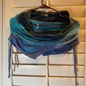 Lily Lotus Blue and Purple Athletic Shorts